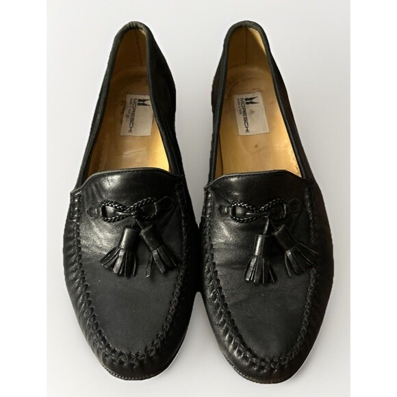 Moreschi Black Tassel Loafers Dress Shoes, 217286, Italy, Size 8.5 M US main image 8